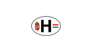 Hungary Crest 'H' Sticker