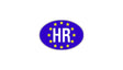 HR Kroatien EU-Aufkleber – wetterfest & selbstklebend