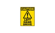 Warnaufkleber LEFT HAND DRIVE – 30x40 cm