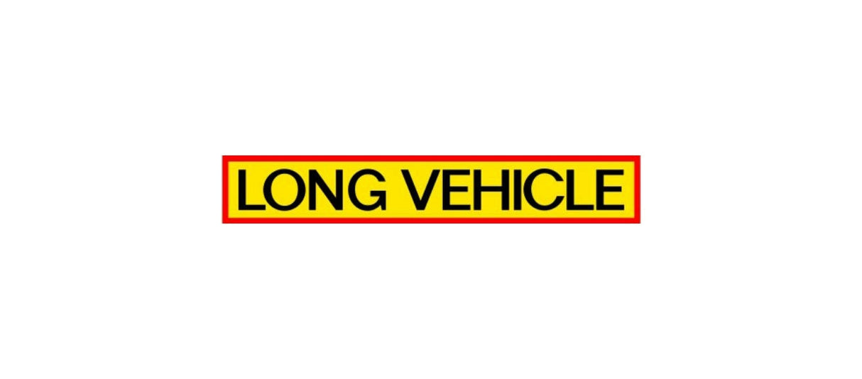 Long Vehicle Warning Sticker