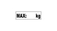 Belastungsgrenze-Aufkleber MAX......kg