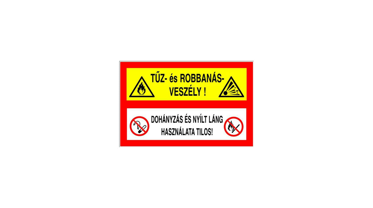 Fire and Explosion Hazard Warning Sticker – Weatherproof, Easy to Apply ...