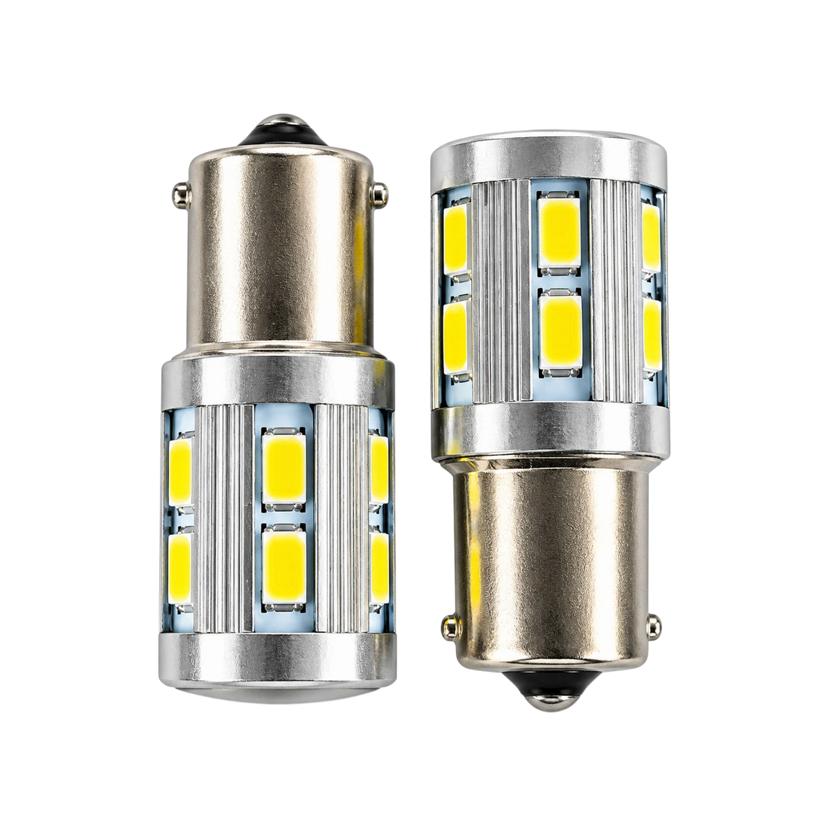 LED Car Bulbs BA15S SMD White or Red 2 Pack