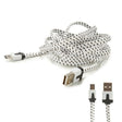 Cable Micro USB-B de datos y carga 2 m negro y blanco
