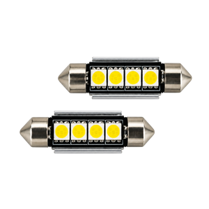 LED Festoon Bulbs 12V Canbus White 4 SMD 31–41mm 2 Pack