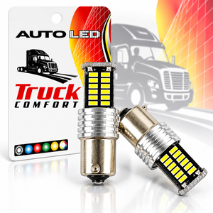 Car LED Bulbs BA15S 30 SMD Canbus 12V White 2 Pack