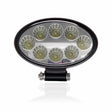 Lampada da lavoro LED ovale 24W 12/24V a fascio largo