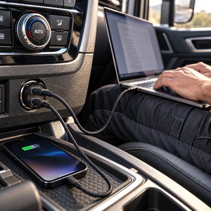 Car Charger 30W PD Fast Charging with Dual USB-C Ports