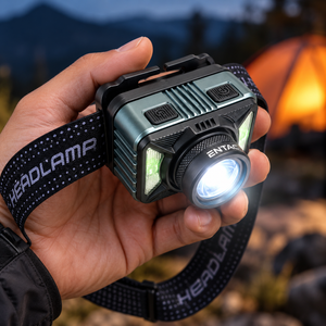 Rechargeable head torch light 1200 lumens with motion sensor