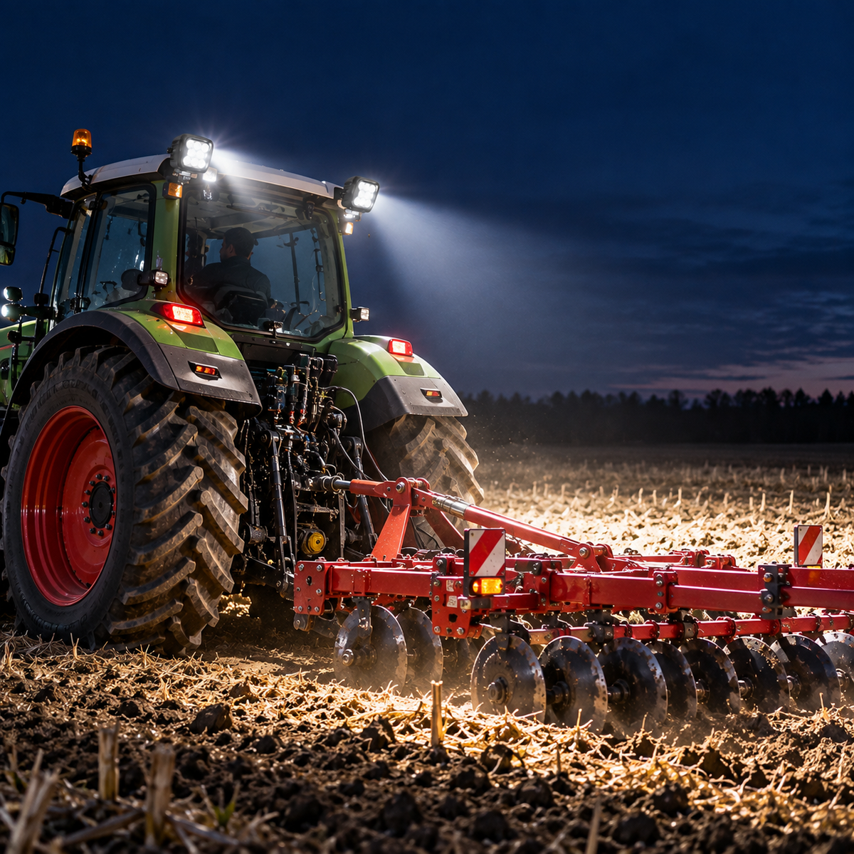 LED Work Light with Wide Flood Beam for Tractors and Vehicles