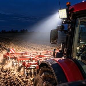 LED Work Light with Wide Flood Beam for Tractors and Vehicles