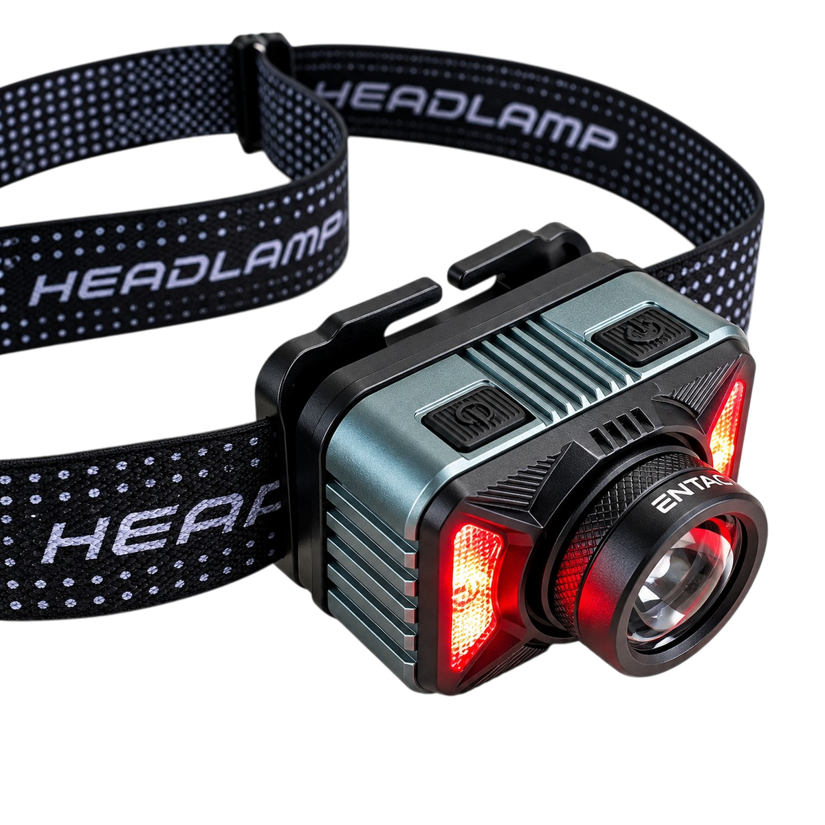 Rechargeable head torch light 1200 lumens with motion sensor