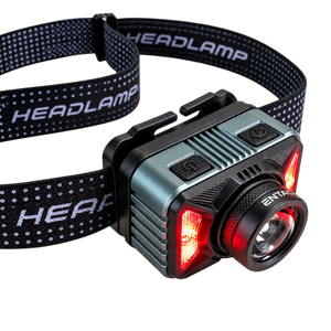 Rechargeable head torch light 1200 lumens with motion sensor