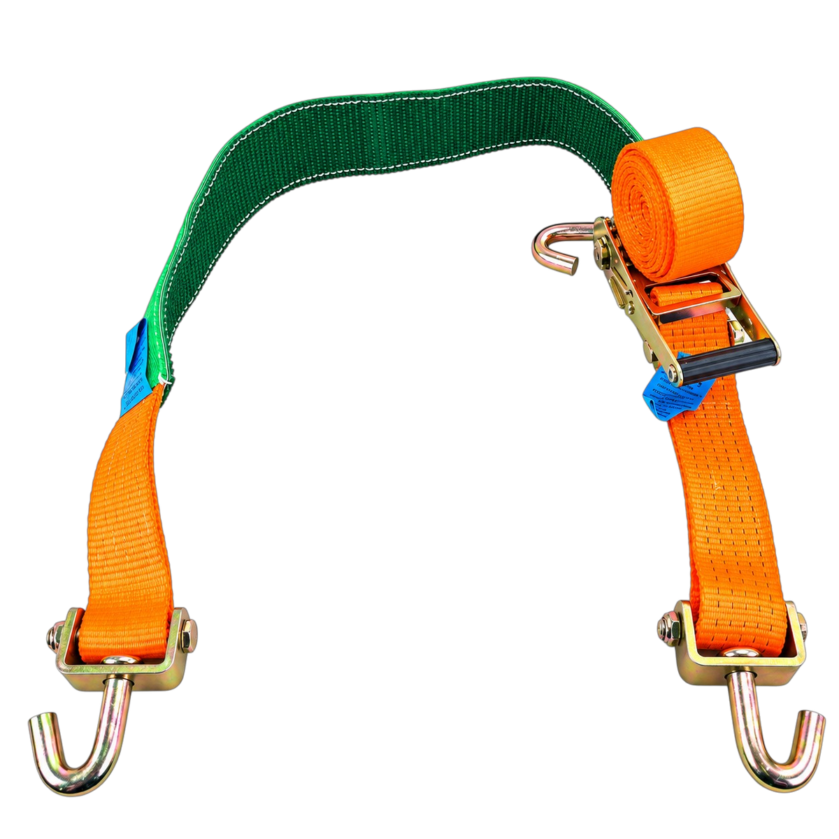 Wheel Straps for Car Transporters 3 Point Tie Down 2.5m