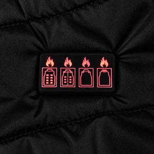Heated Vest with 19 Heating Panels, 4 Heating Zones and 3 Heat Settings
