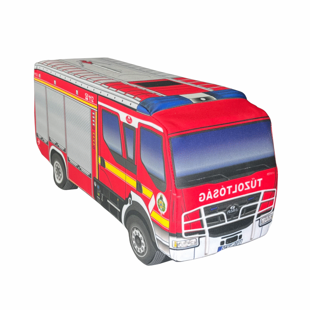 Plüsch-Feuerwehrauto Rába-Heros Aquadux 4000 – 36 cm