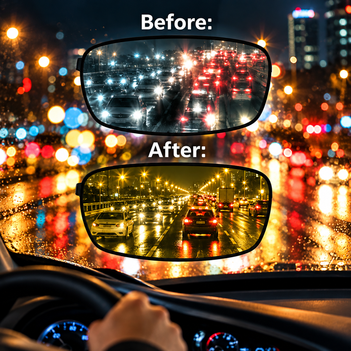 Night Driving Glasses with UV Protection Yellow Lenses 18 g