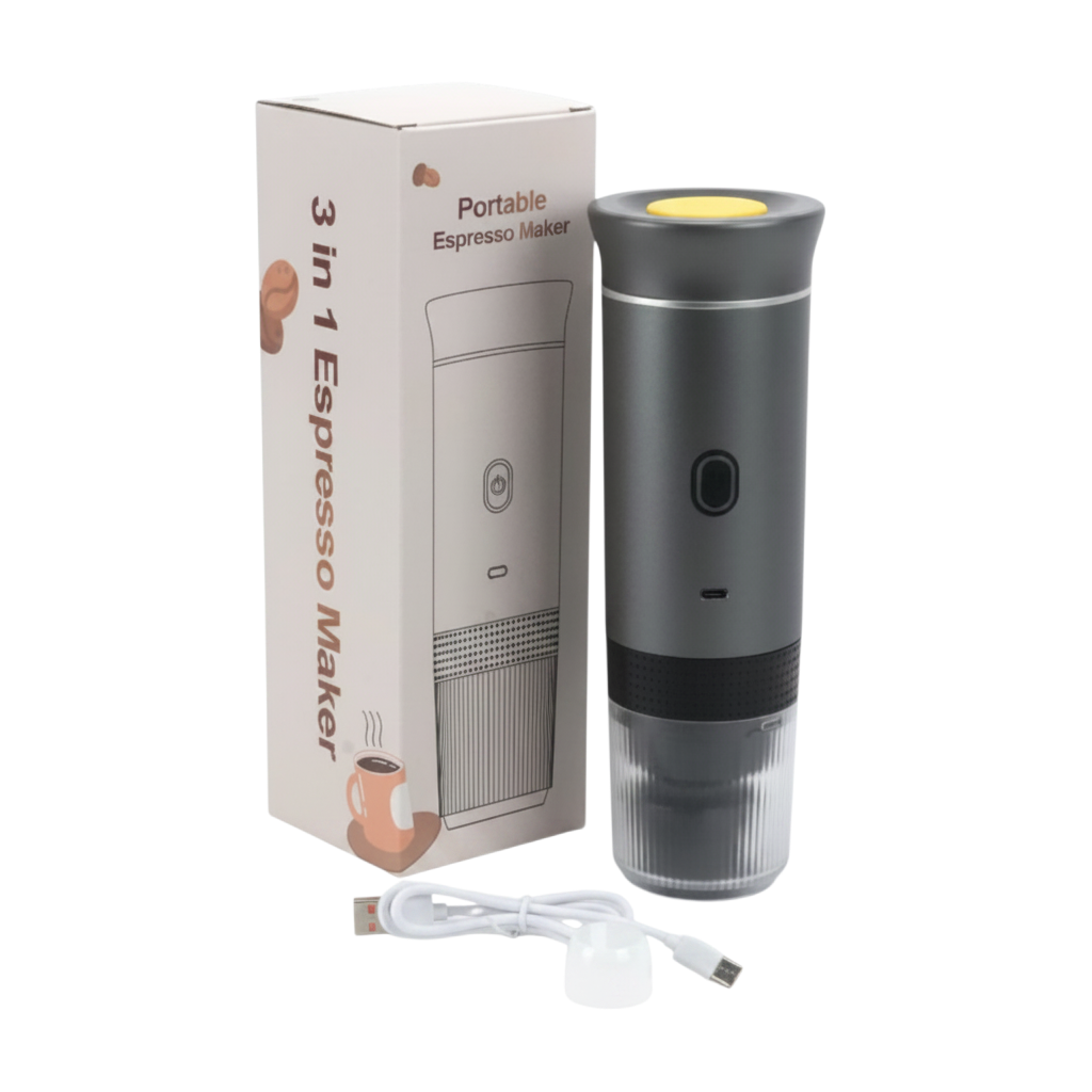 Portable coffee maker USB Rechargeable, Compatible with Capsules & Ground Coffee (Nespresso&Dolce Gusto)