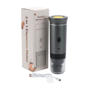 Portable coffee maker USB Rechargeable, Compatible with Capsules & Ground Coffee (Nespresso&Dolce Gusto)