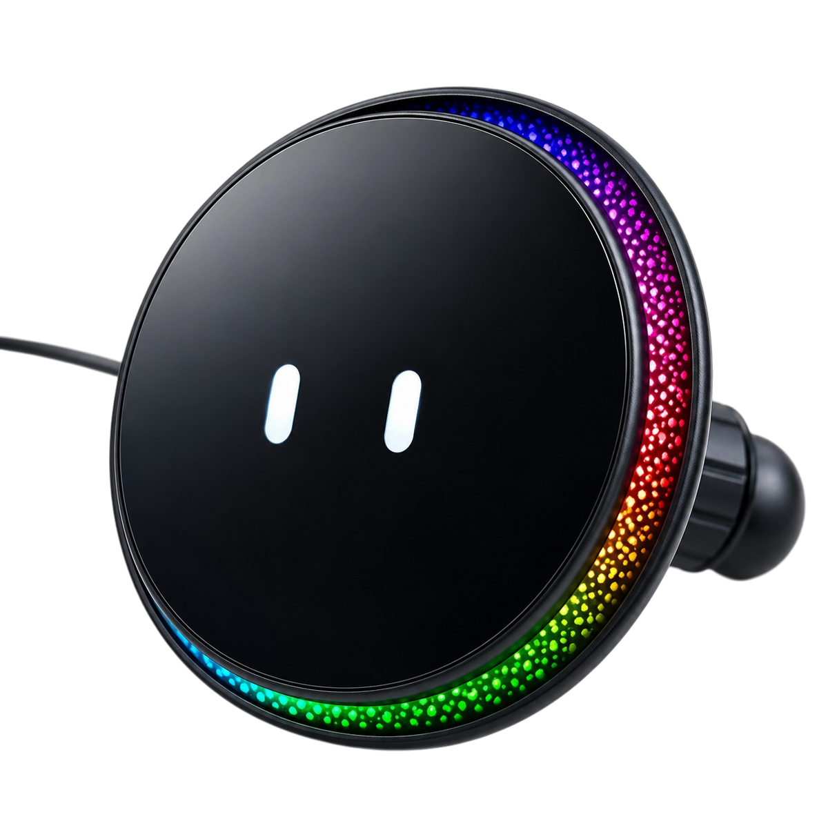 Magnetic Car Phone Holder with Wireless Charging, Active Cooling & Blinking Eyes