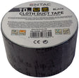 Entac Gewebeklebeband Schwarz – 10 m, 50 mm breit