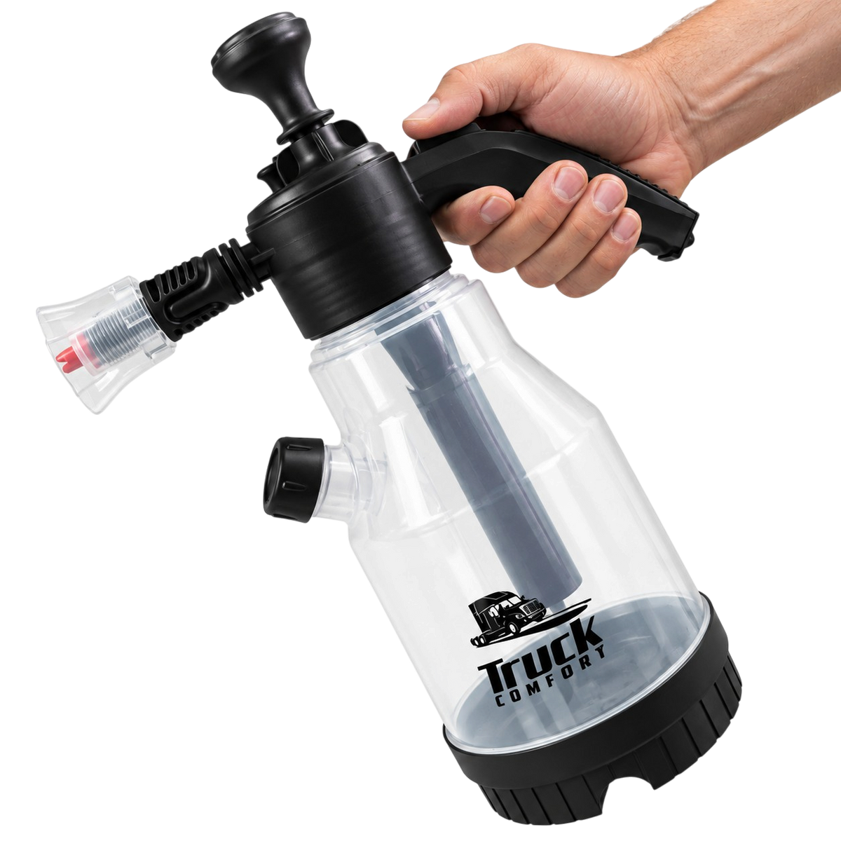 Car Foam Sprayer with Hand Pump and 4 Interchangeable Nozzles 2L
