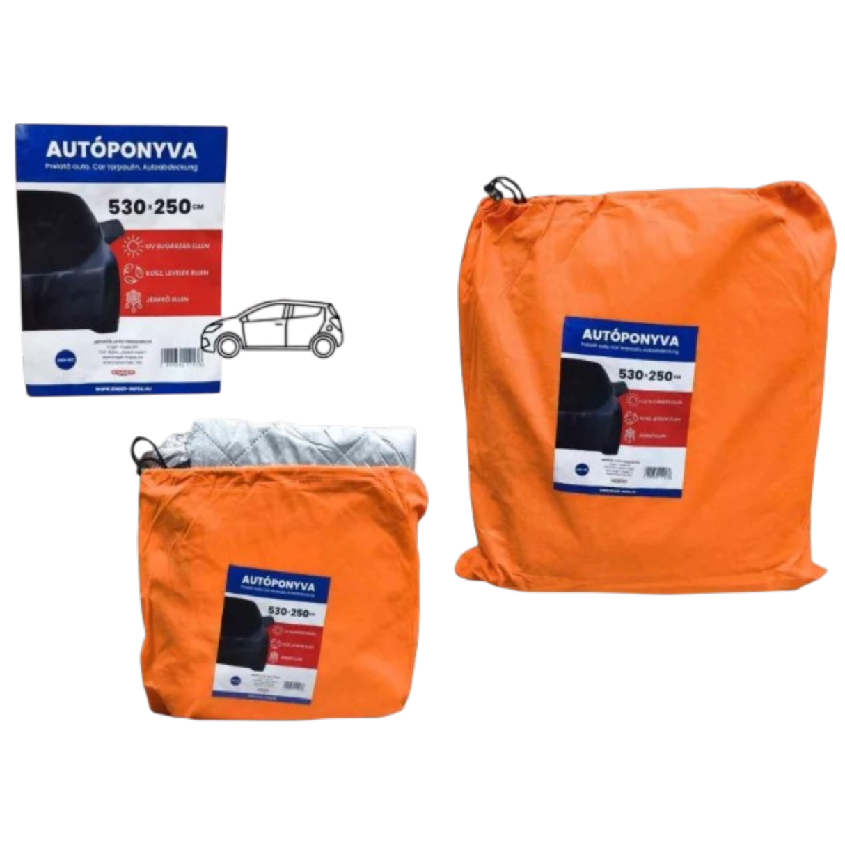 Waterproof Car Cover Hail Protection & UV Resistant 530 × 250 cm