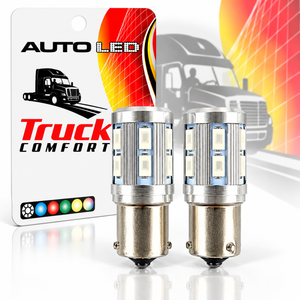 LED Car Bulbs BA15S SMD White or Red 2 Pack