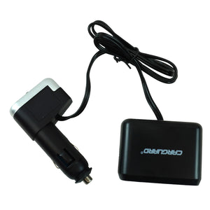 Car Cigarette Lighter Splitter with Dual Outlets and USB Port