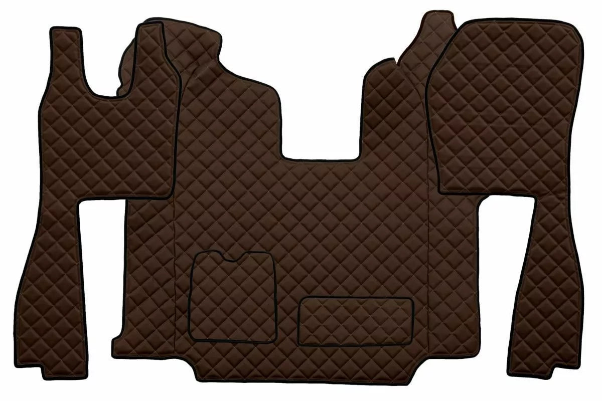 Quilted Faux Leather Floor Mat for Scania R