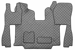 Quilted Faux Leather Floor Mat for Scania R