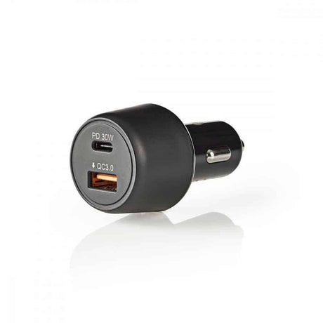 Carregador USB para Carro 48W Quick Charge, USB-C e USB-A