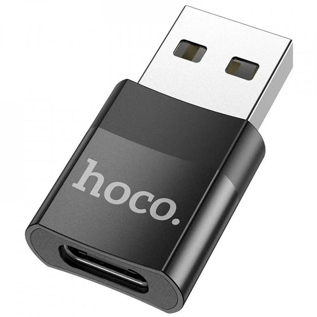 USB 2.0 na USB-C adaptér HOCO UA17, černý