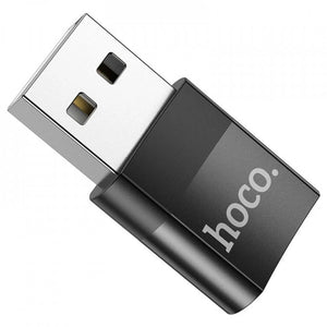 USB 2.0 na USB-C adaptér HOCO UA17, černý