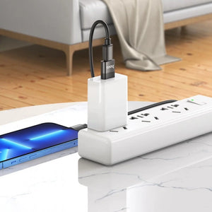 USB 2.0 na USB-C adaptér HOCO UA17, černý