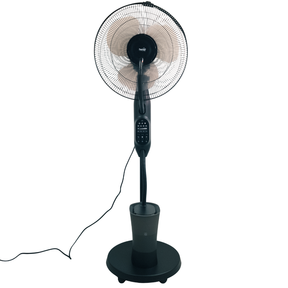 Oscillating Mist Fan with Humidifier, 2.8L Water Tank, Remote Control and Timer