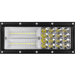 LED Work Light, Quad-Row, Combo Beam, 432W, 12/24V