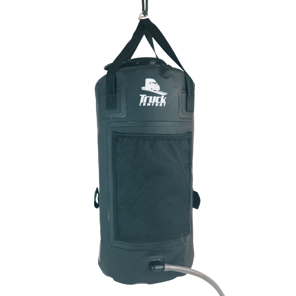Camping shower bag portable 20L Black