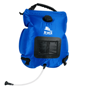 Camping shower portable PVC coated 20L blue