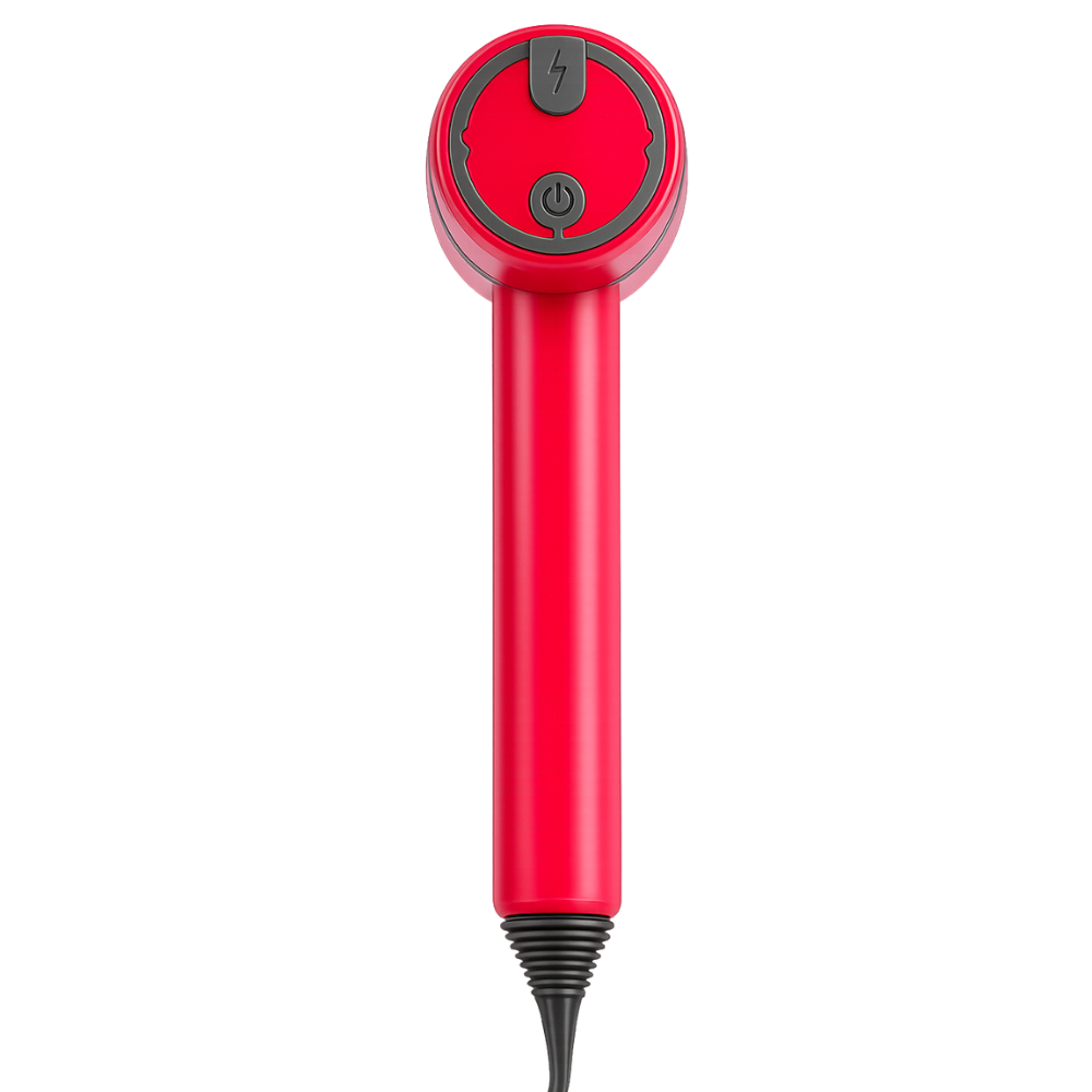 Electric cleaning brush with rotating head and 3 speeds