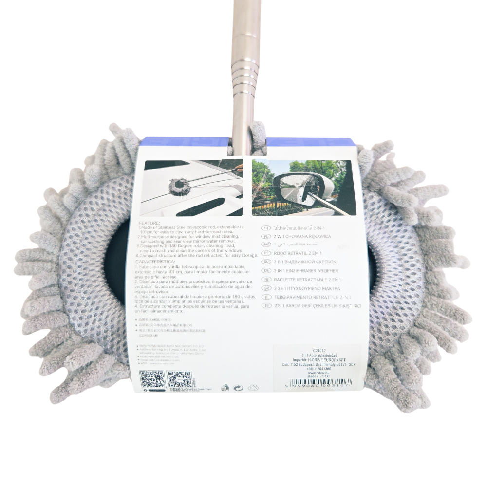 Extendable Microfibre Duster Telescopic Dusting Brush 28–101 cm for Home & Car