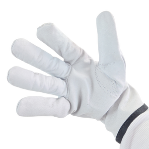 Driver Work Glove Soft Leather with Elastic Cuff, Size 10