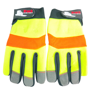 Safety work gloves High-Visibility with Double-Padded & hook and loop closure