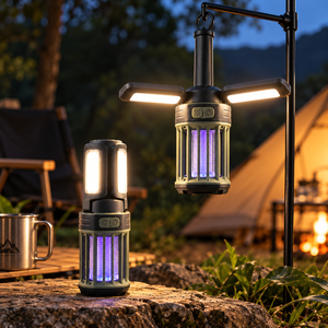 Bug Zapper Light with LED Camping Lantern, 500lm, USB-C, IPX6