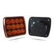 Luce lampeggiante LED gialla ricaricabile con base magnetica