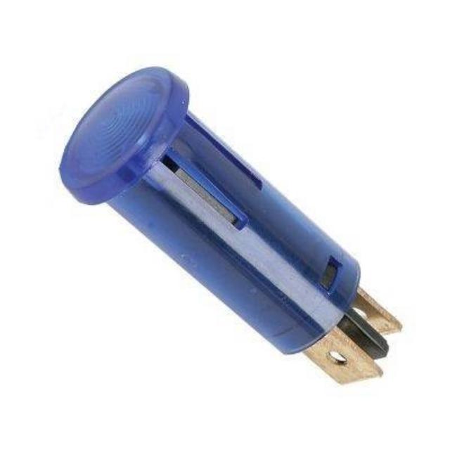 Kulatá LED kontrolka 24V, modrá