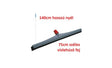 Wasserschieber mit 140 cm Aluminiumstiel und 75 cm breitem Kopf