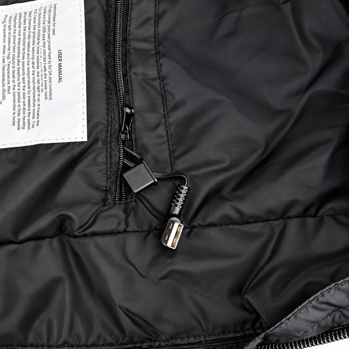 Heated Vest with 19 Heating Panels, 4 Heating Zones and 3 Heat Settings