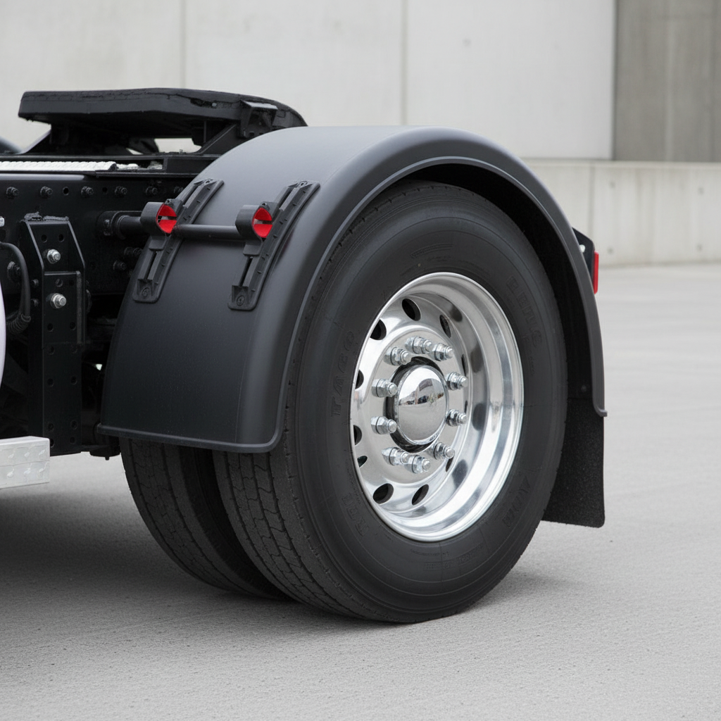 LKW-Kotflügel Halbbogen mit Montagehalterungen 700 × 450 mm