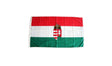 Ungarische Flagge mit Wappen – Großformat (90x150 cm)